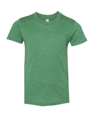 BELLA + CANVAS 3001YCVC - Heather Grass Green