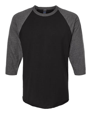 Tultex 245 - Black/ Heather Charcoal