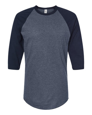 Tultex 245 - Heather Denim/ Navy