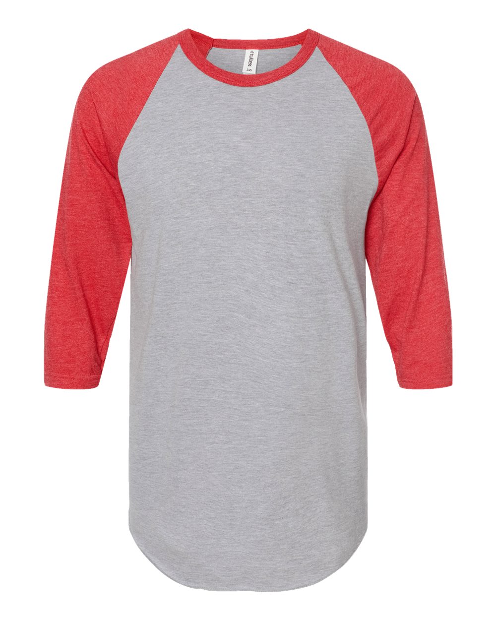 Tultex 245 - Heather Grey/ Heather Red