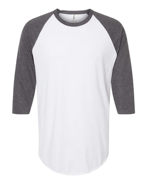 Tultex 245 - White/ Heather Charcoal