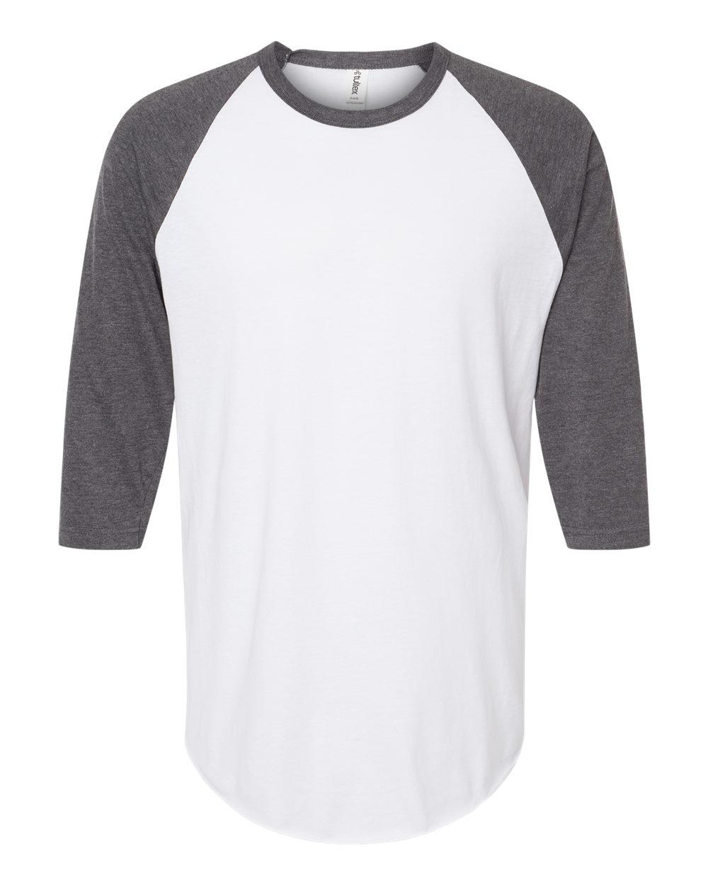 Tultex 245 - White/ Heather Charcoal