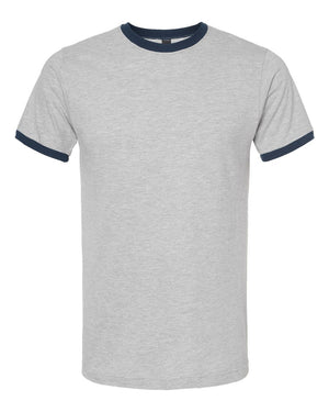 Tultex 246 - Heather Grey/ Navy
