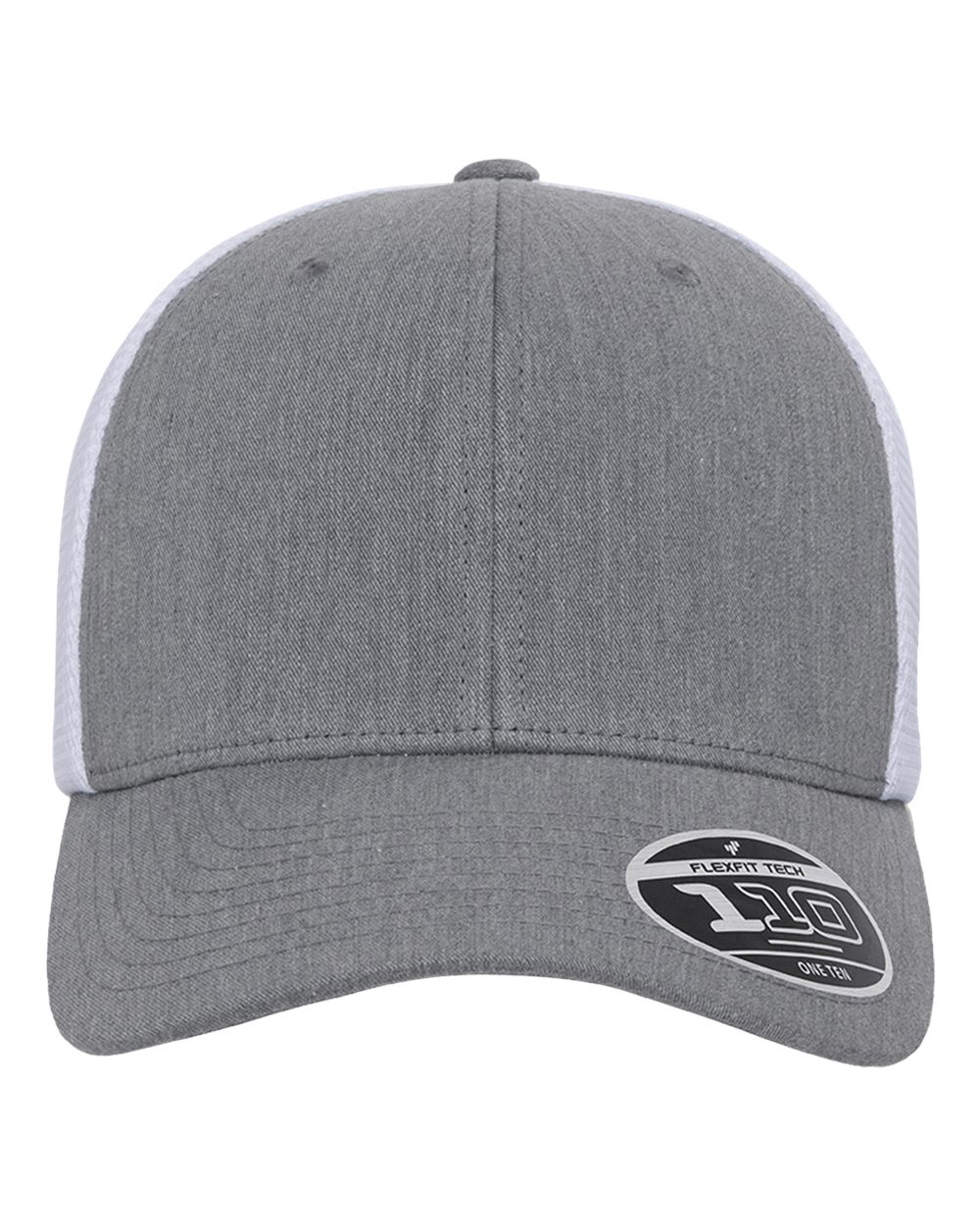 Flexfit 110M - Heather Grey/ White