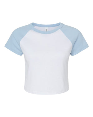 BELLA + CANVAS 1201 - White/ Baby Blue