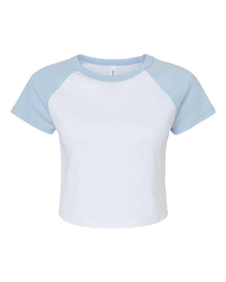 BELLA + CANVAS 1201 - White/ Baby Blue