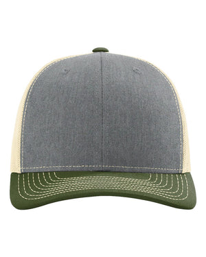 Richardson 112 - Heather Grey/ Birch/ Army Olive