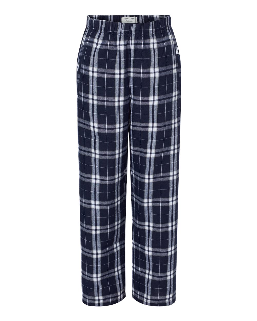 Boxercraft BY6624 - Navy/ Silver Plaid