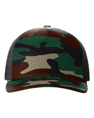 Richardson 112PFP - Green Camo/ Black