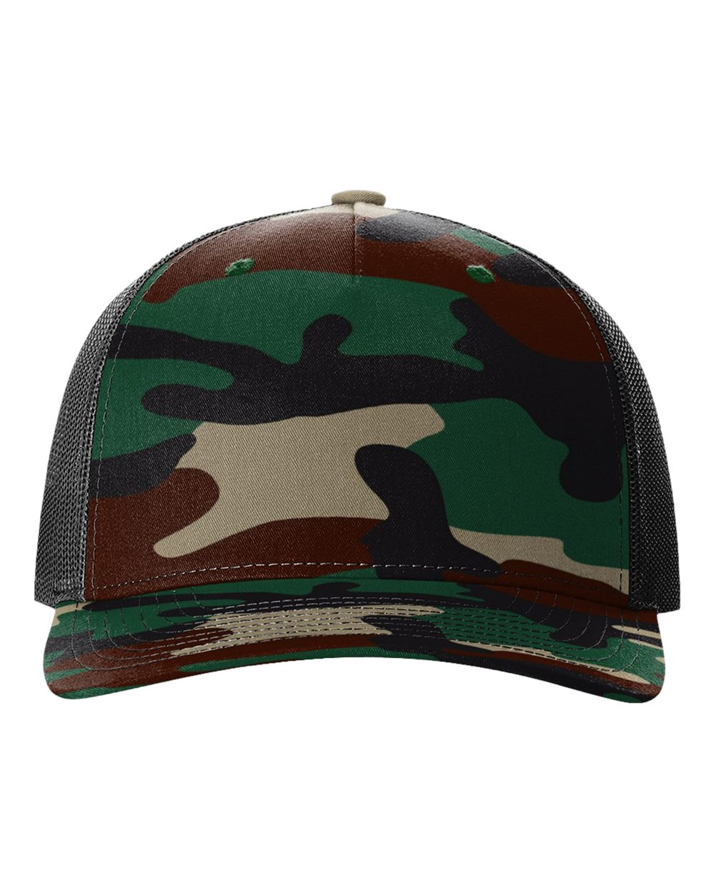 Richardson 112PFP - Green Camo/ Black