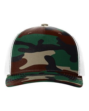 Richardson 112PFP - Green Camo/ White