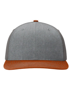 Richardson 312 - Heather Grey/ Charcoal/ Dark Orange