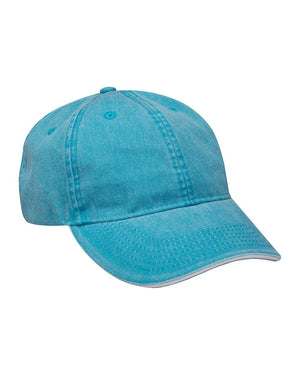 Adams Headwear LP107 - Caribbean Blue/ White