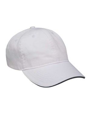 Adams Headwear LP107 - White/ Black