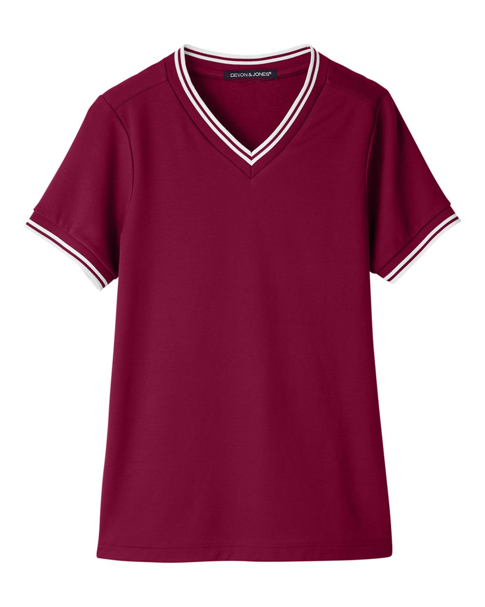 Devon & Jones DG20CW - Burgundy/ White