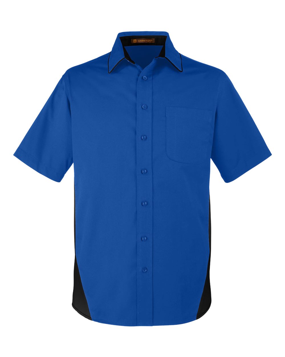 Harriton M586 - True Royal/ Black
