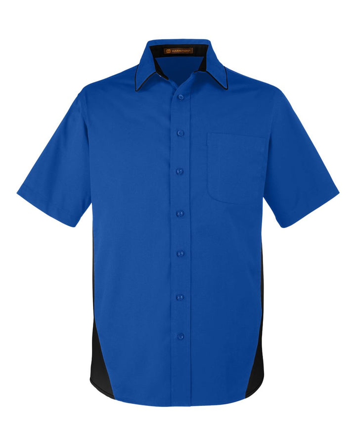 Harriton M586 - True Royal/ Black