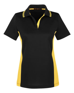 Harriton M386W - Black/ Sunray Yellow