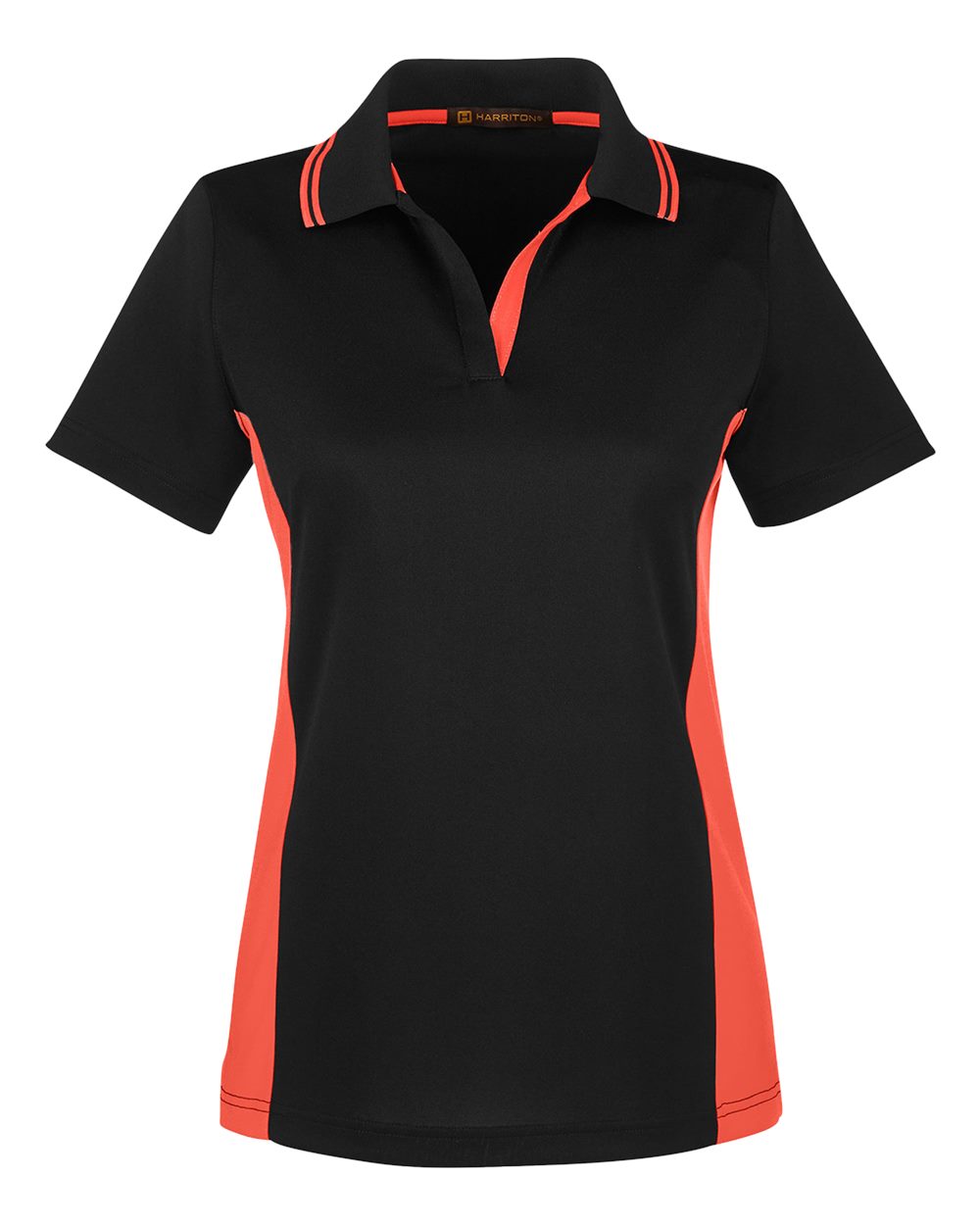 Harriton M386W - Black/ Team Orange