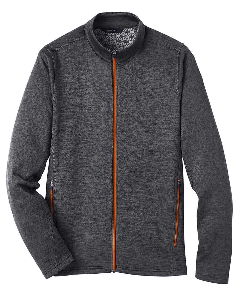 North End NE712 - Black Heather/ Orange Soda