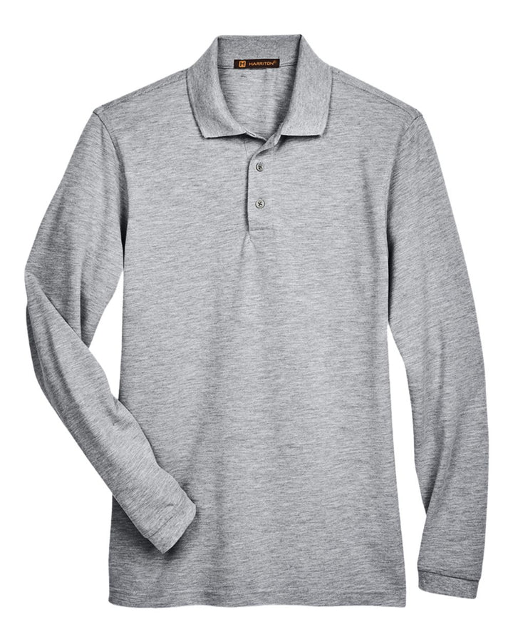 Harriton M265L - Grey Heather
