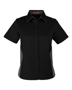 Harriton M586W - Black/ Dark Charcoal