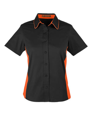 Harriton M586W - Black/ Team Orange