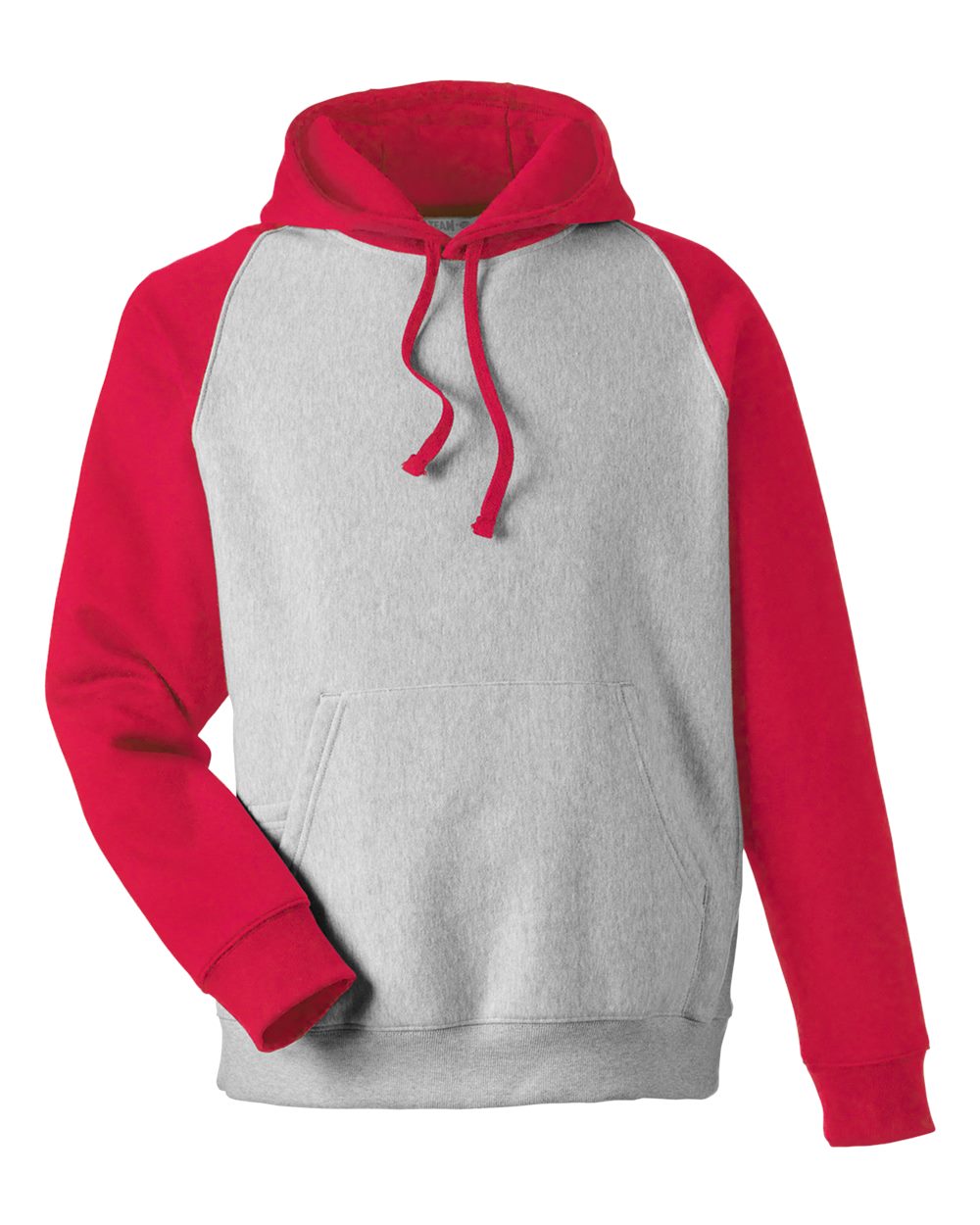 Team 365 TT96CB - Athletic Heather/ Sport Red