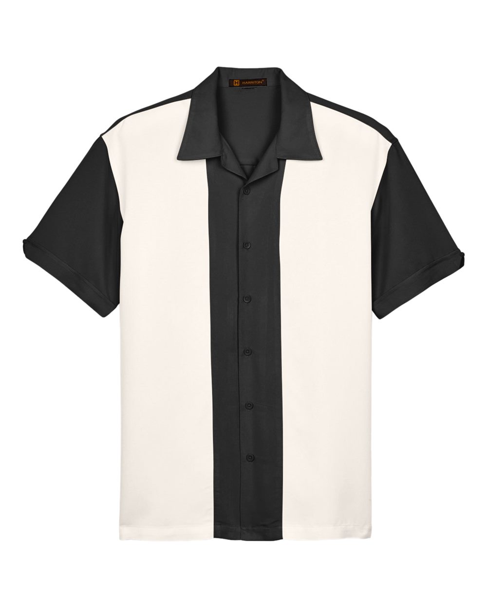 Harriton M575 - Black/ Cream