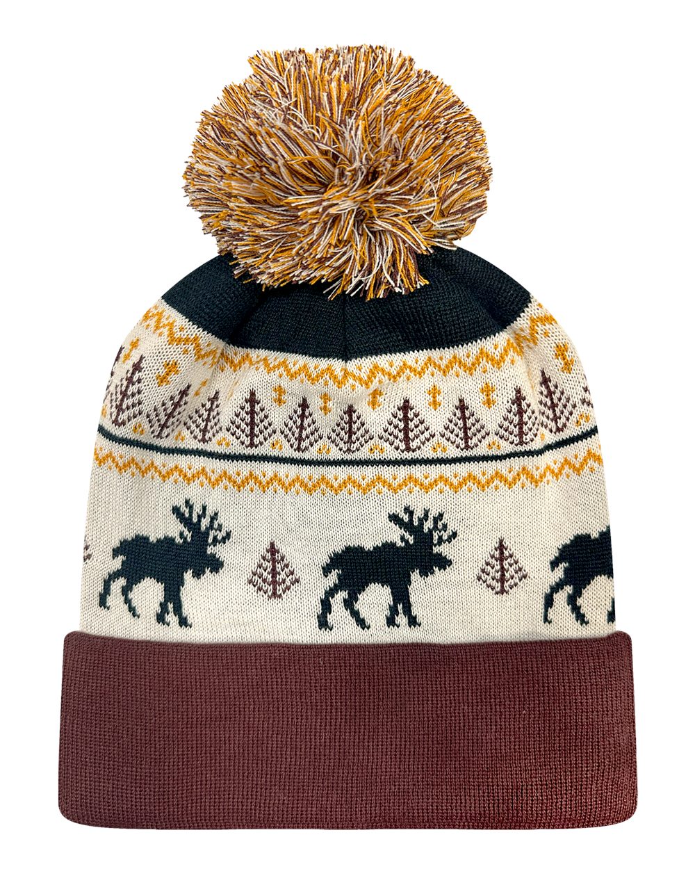 LOCALE GRNDSR - Fairisle Moose/ Brown
