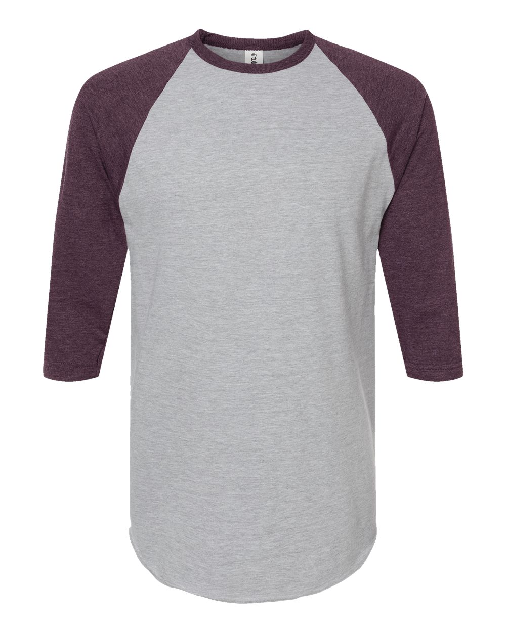 Tultex 245 - Heather Grey/ Heather Maroon