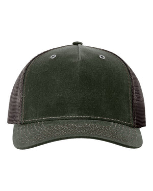 Richardson 112WH - Dark Olive/ Coffee