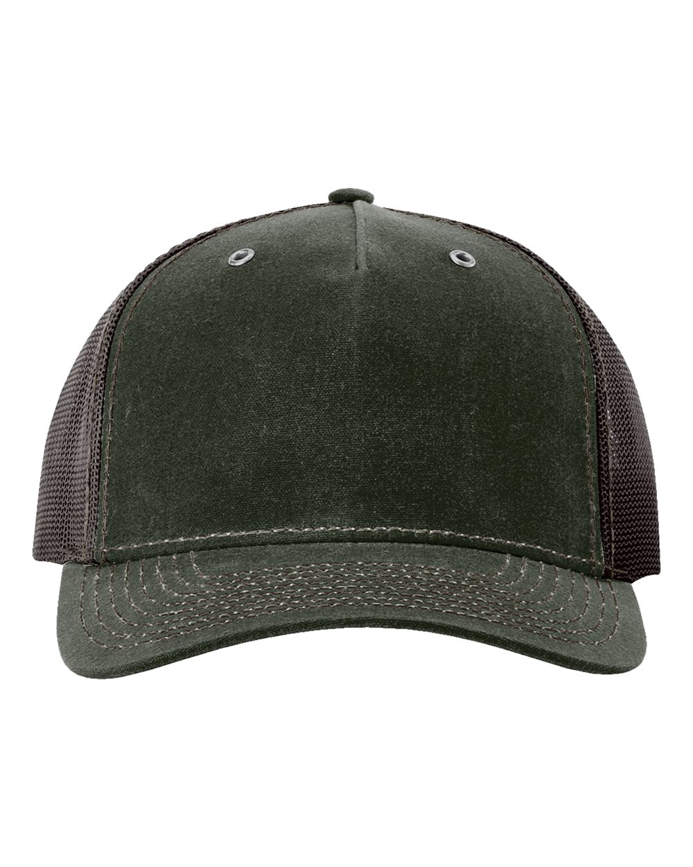 Richardson 112WH - Dark Olive/ Coffee