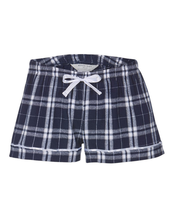 Boxercraft BY6501 - Navy/ Silver Plaid