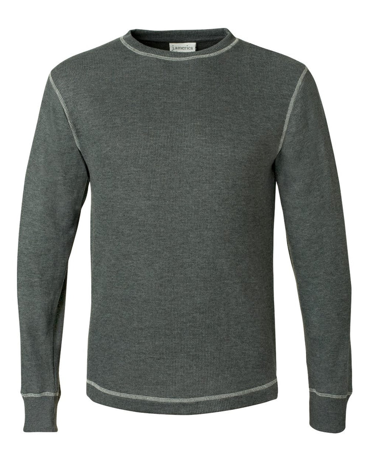 J. America 8238 - Charcoal Heather/ Vintage White