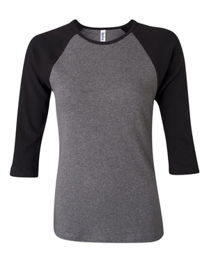 BELLA + CANVAS 2000 - Deep Heather/ Black