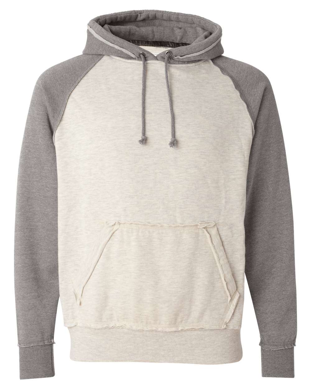 J. America 8885 - Oatmeal Heather/ Smoke Heather