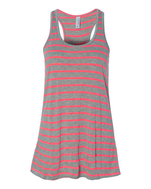BELLA + CANVAS 8800 - Athletic Heather/ Neon Pink