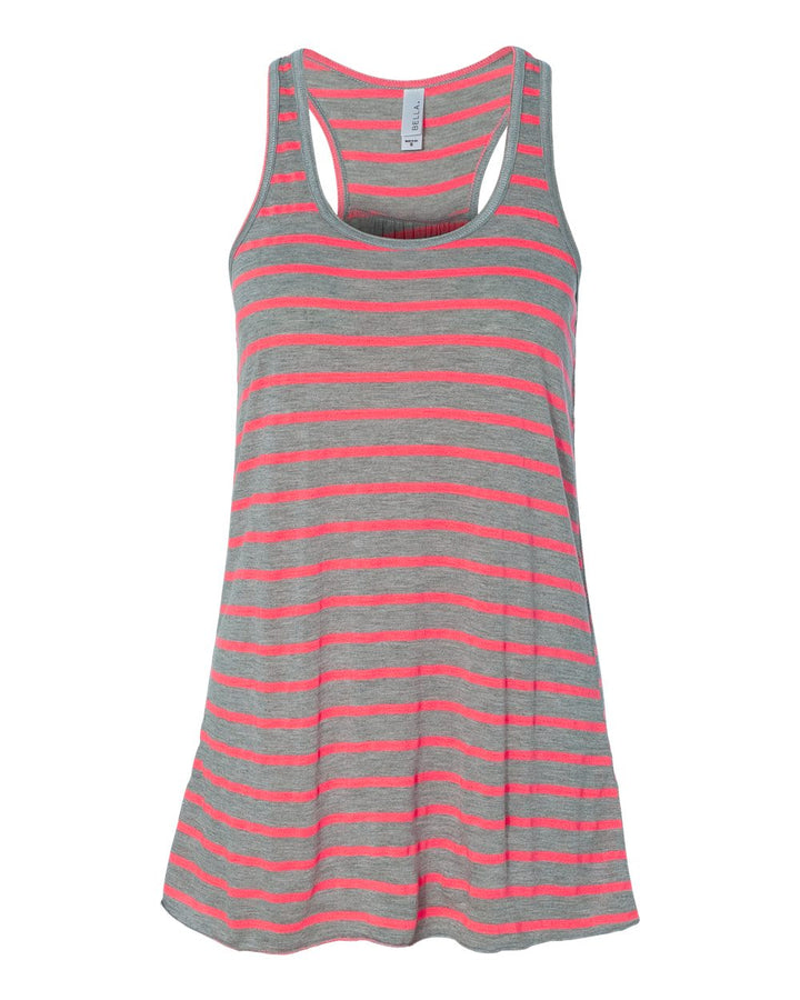 BELLA + CANVAS 8800 - Athletic Heather/ Neon Pink