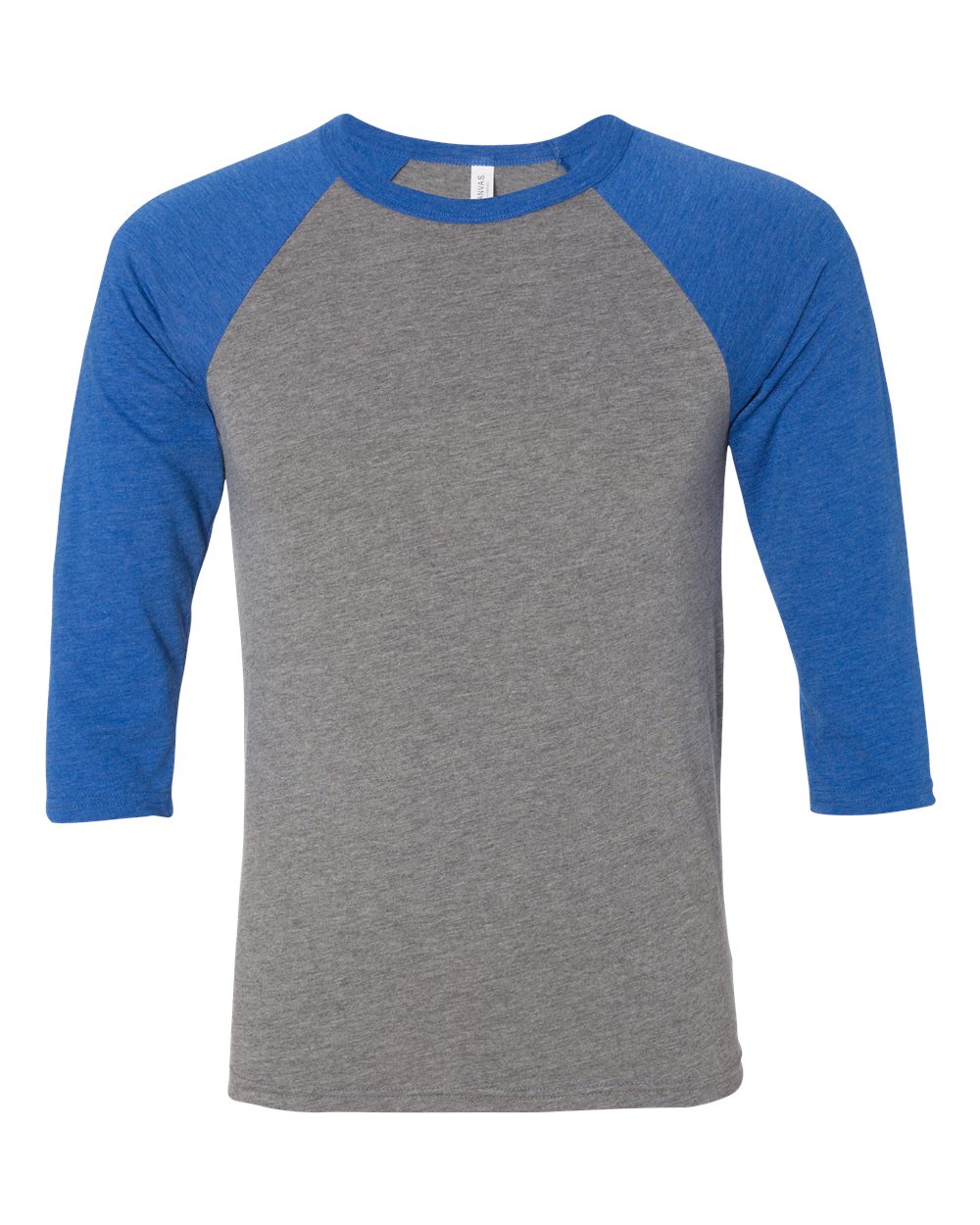BELLA + CANVAS 3200 - Grey/ True Royal Triblend