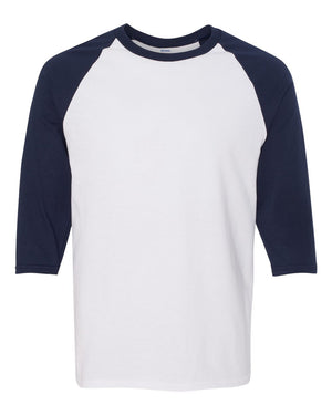 Gildan 5700 - White/ Navy