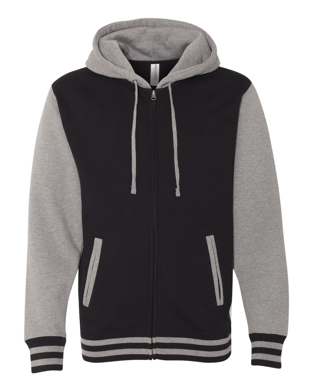 Independent Trading Co. IND45UVZ - Black/ Gunmetal Heather