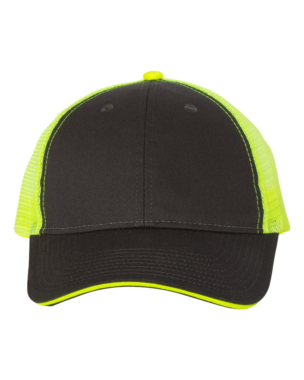Valucap S102 - Charcoal/ Neon Yellow