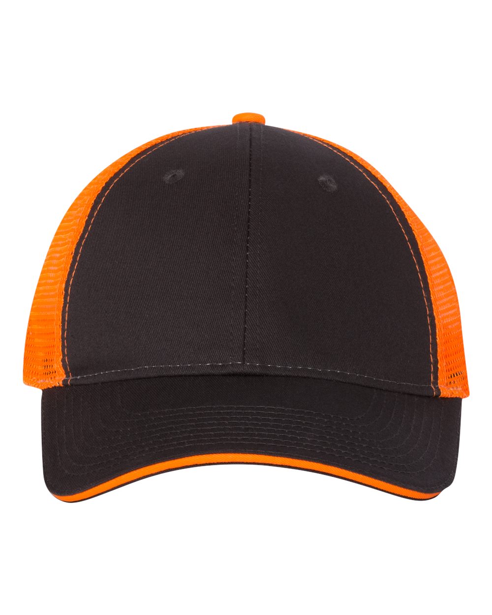 Valucap S102 - Charcoal/ Neon Orange