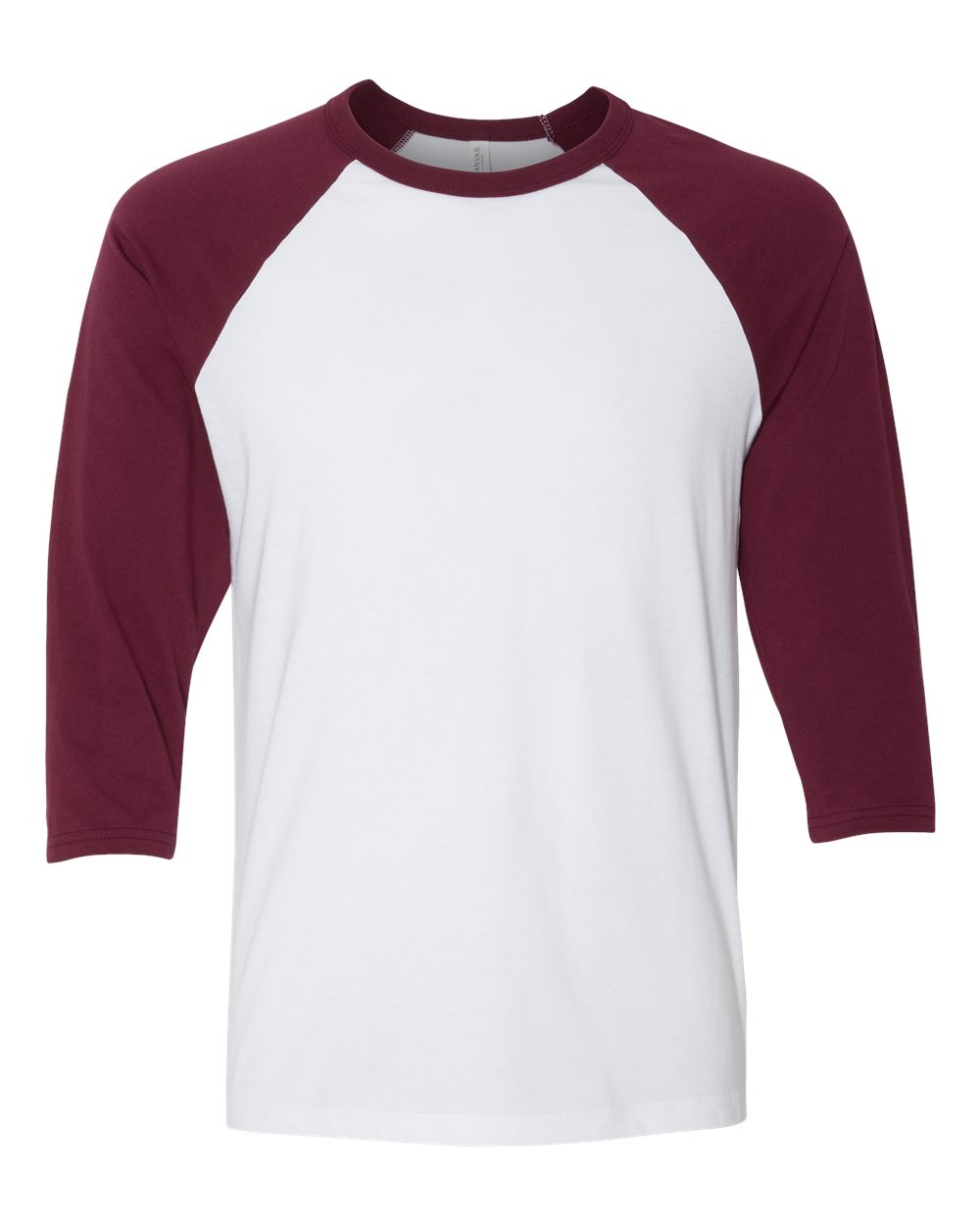 BELLA + CANVAS 3200 - White/ Maroon