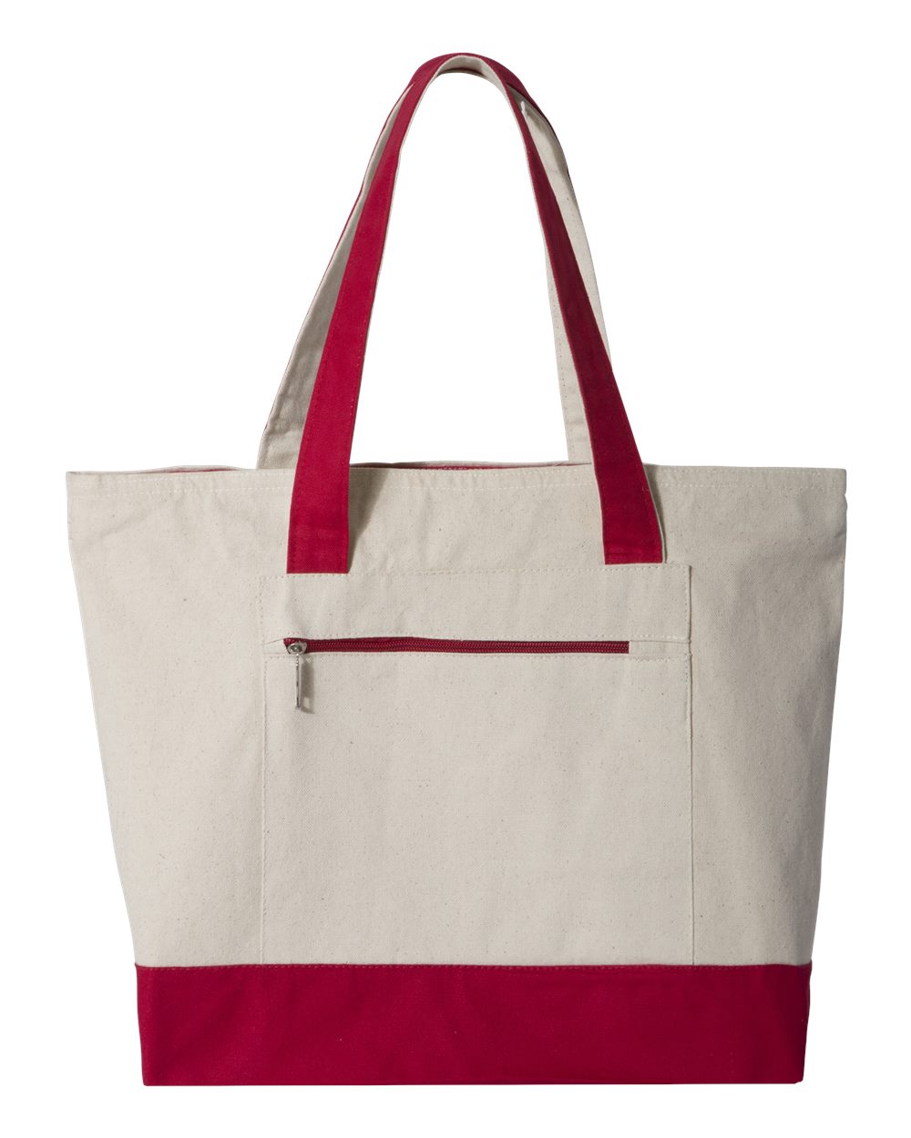 Q-Tees Q1300 - Natural/ Red