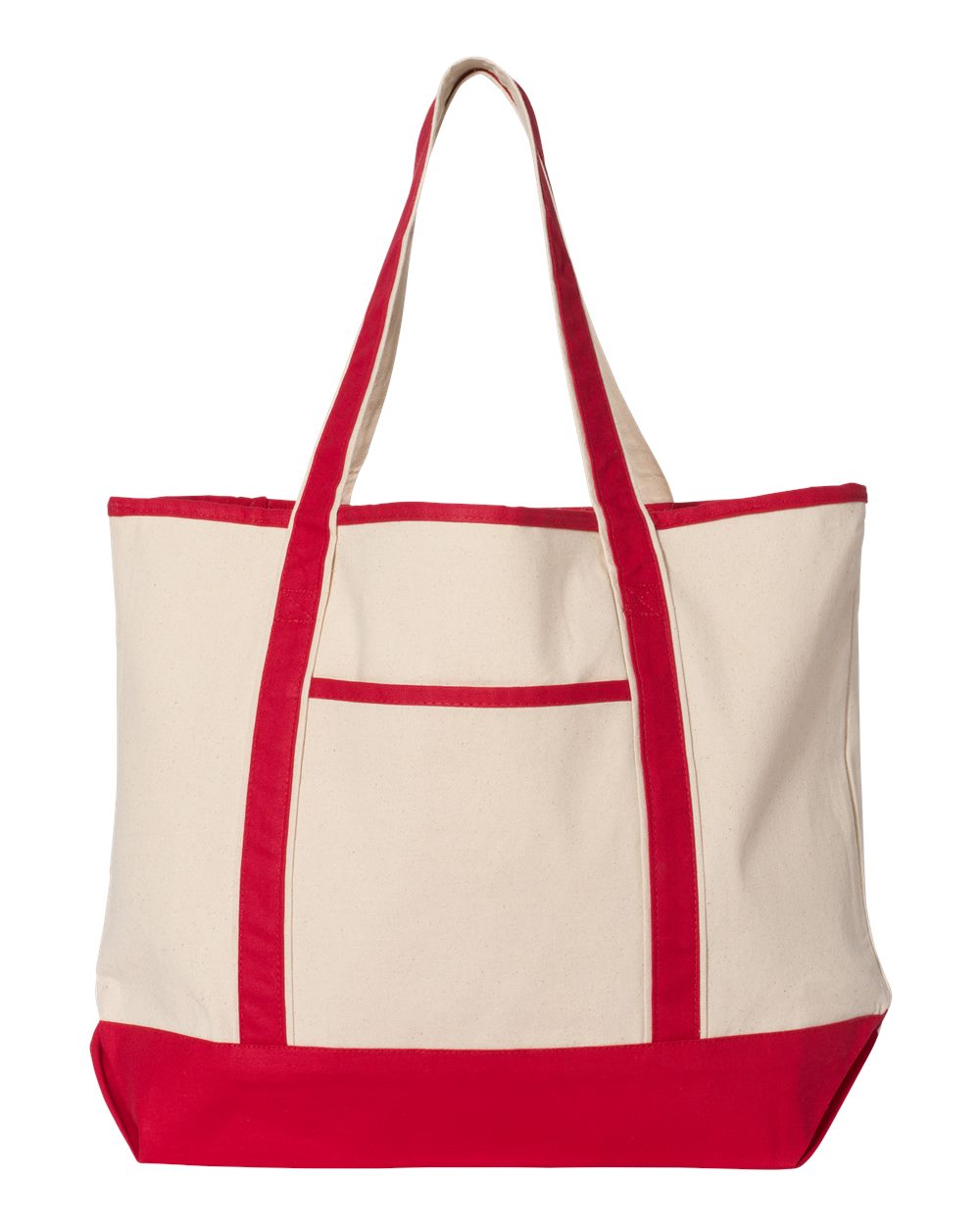 Q-Tees Q1500 - Natural/ Red