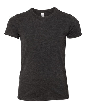 BELLA + CANVAS 3413Y - Charcoal Black Triblend