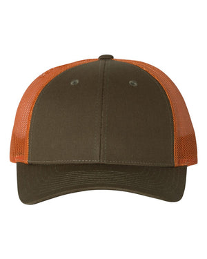 Richardson 115 - Dark Loden/ Jaffa Orange