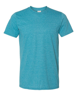 Gildan 64000 - Heather Galapagos Blue